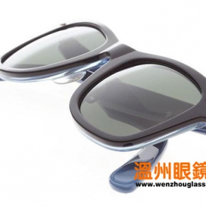 Ԫ Wayfarer Black on Blue ۾